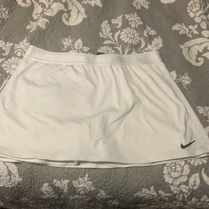 White Nike golf skort